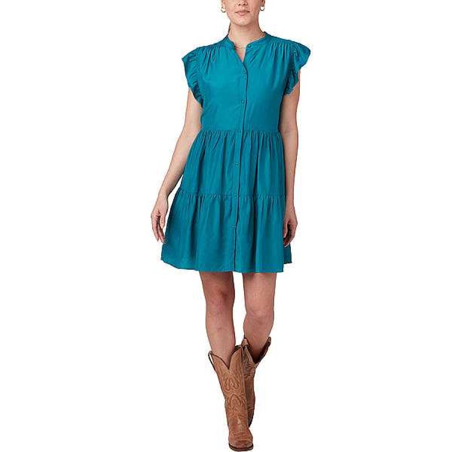 Women Lucchese | Neelie Button Dress