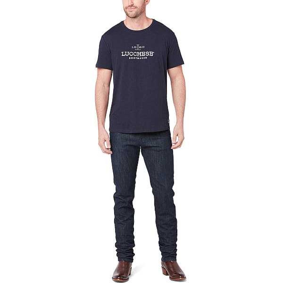 Men Lucchese | Men'S Lucchese Classic Embroidered Tee