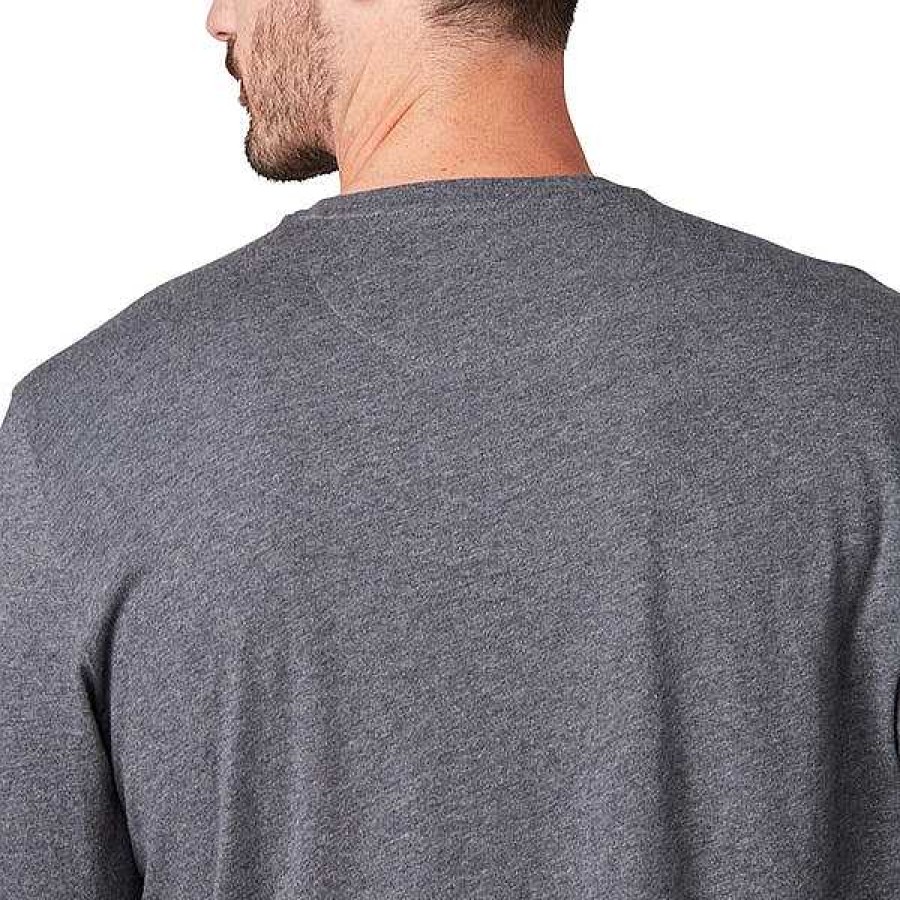 Men Lucchese | Long Sleeve Bar Stitch Tee