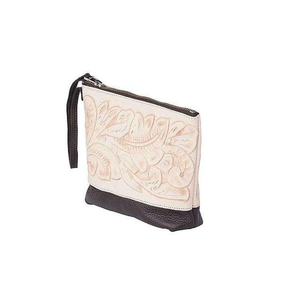 Women Lucchese | Hand-Tooled Make Up Bag