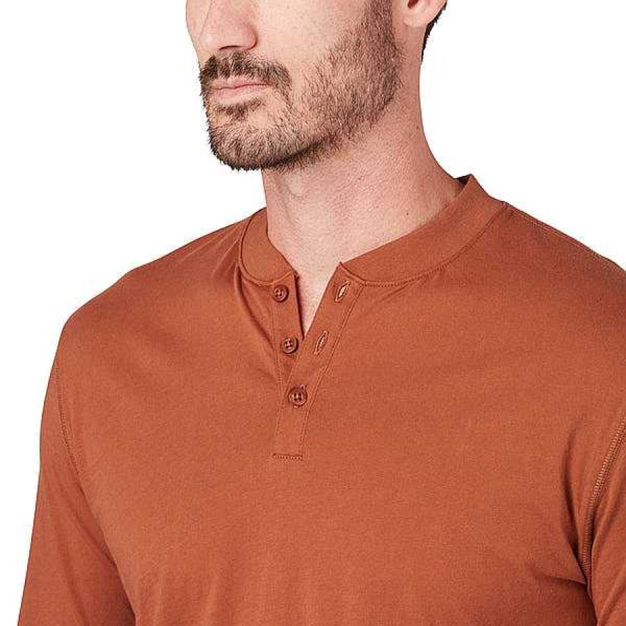 Men Lucchese | Lucchese Pima Cotton Henley