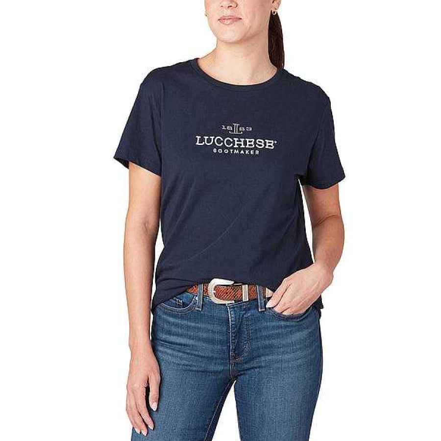 Women Lucchese | Women'S Lucchese Classic Embroidered Tee