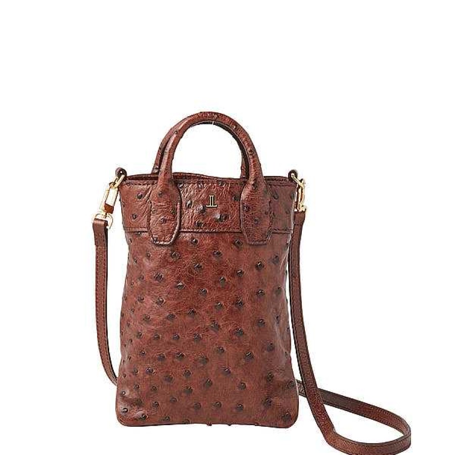 Women Lucchese | Mini Ostrich Shopper