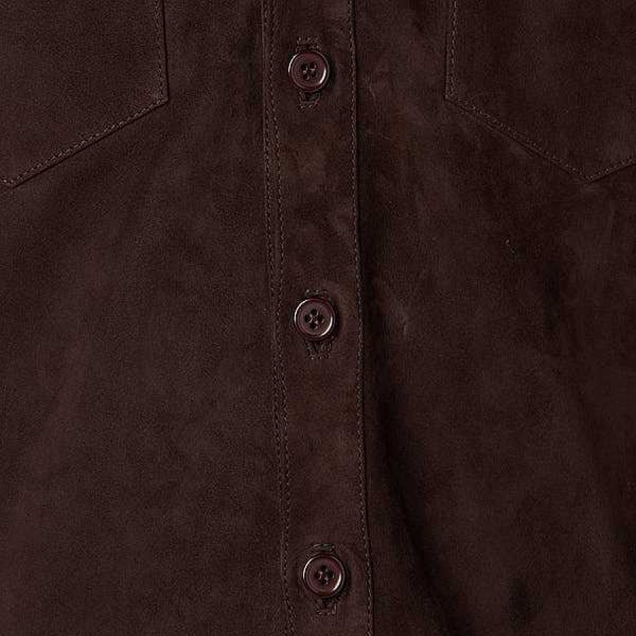 Men Lucchese | Suede Shacket