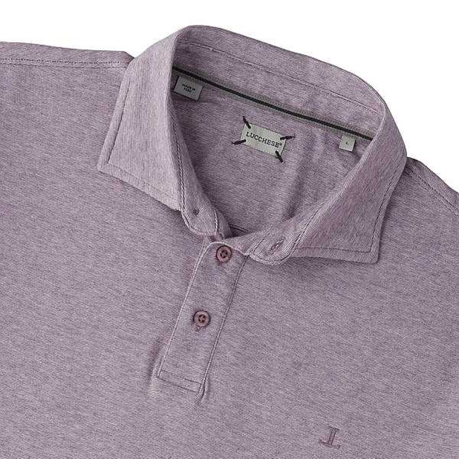 Men Lucchese | Lucchese Pima Cotton Polo