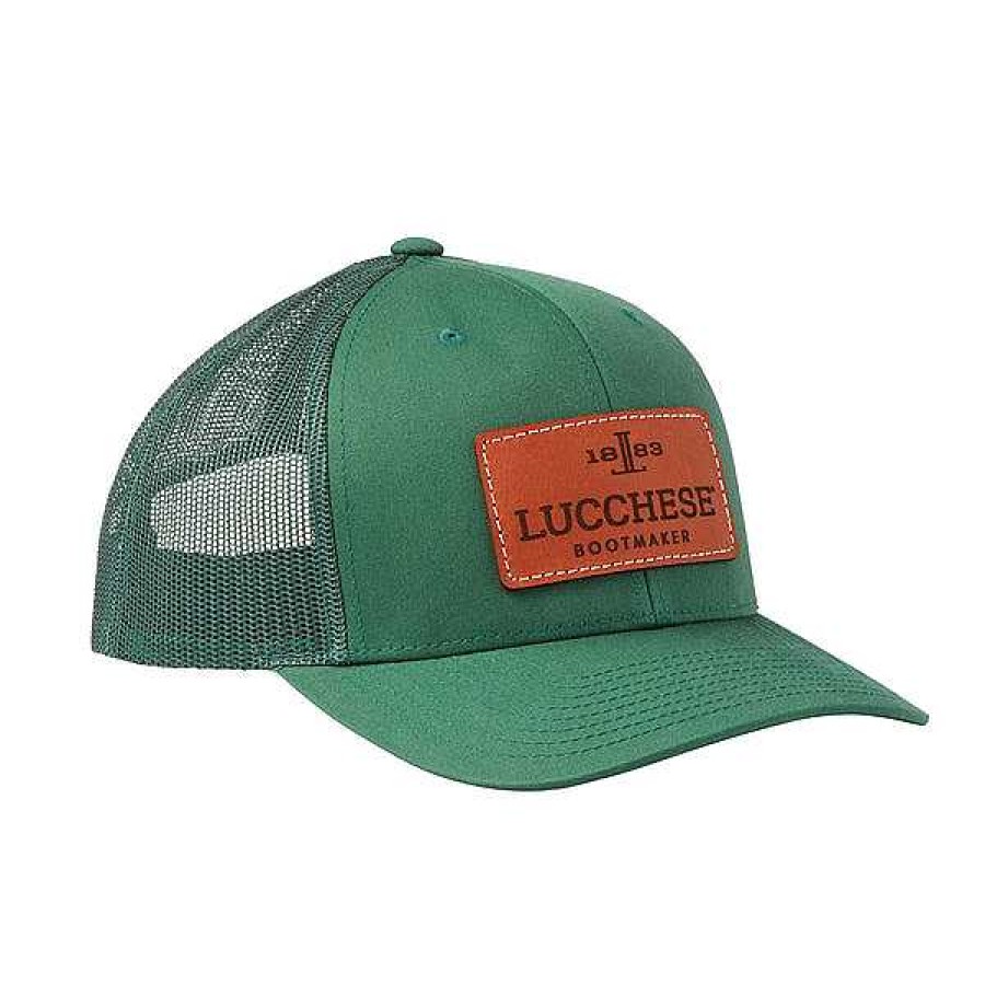 Women Lucchese | Leather Patch Hat