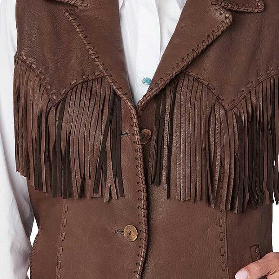 Women Lucchese | Fringe Vest