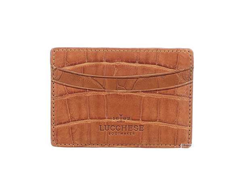 Men Lucchese | Credit Card Case Crocodile