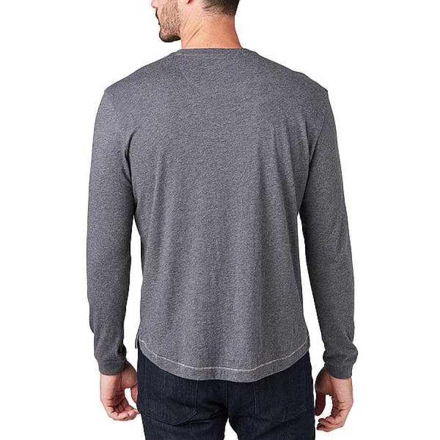 Men Lucchese | Long Sleeve Bar Stitch Tee