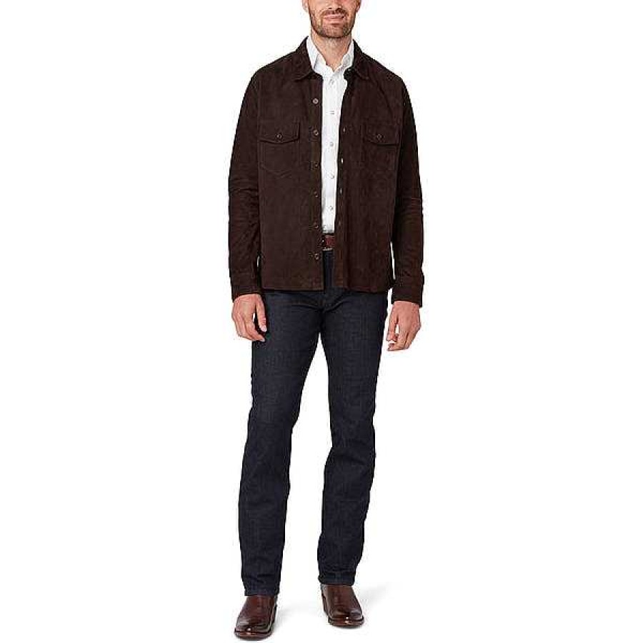 Men Lucchese | Suede Shacket