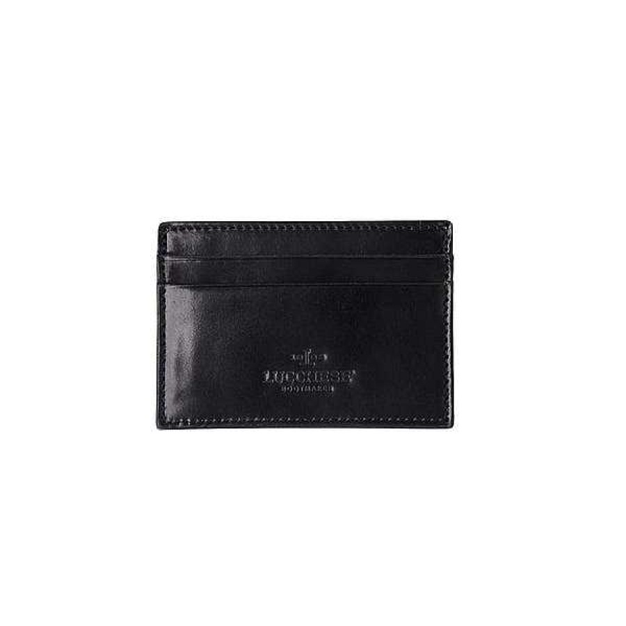 Men Lucchese | Flat Card Case - Cordovan