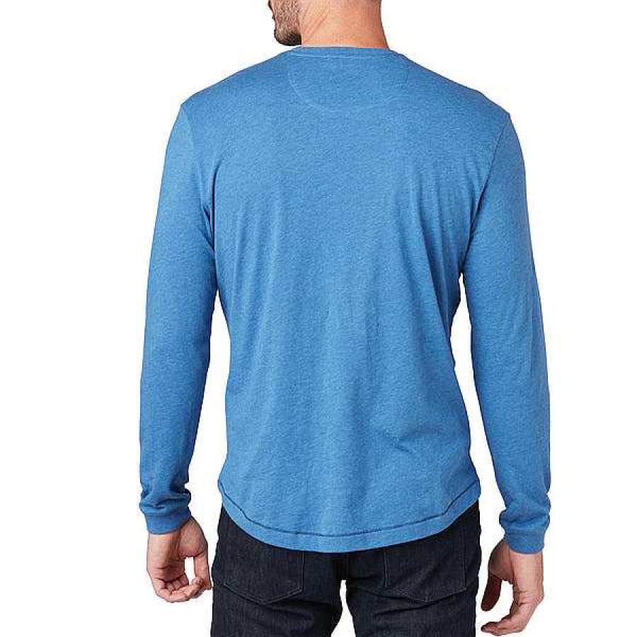 Men Lucchese | Long Sleeve Bar Stitch Tee