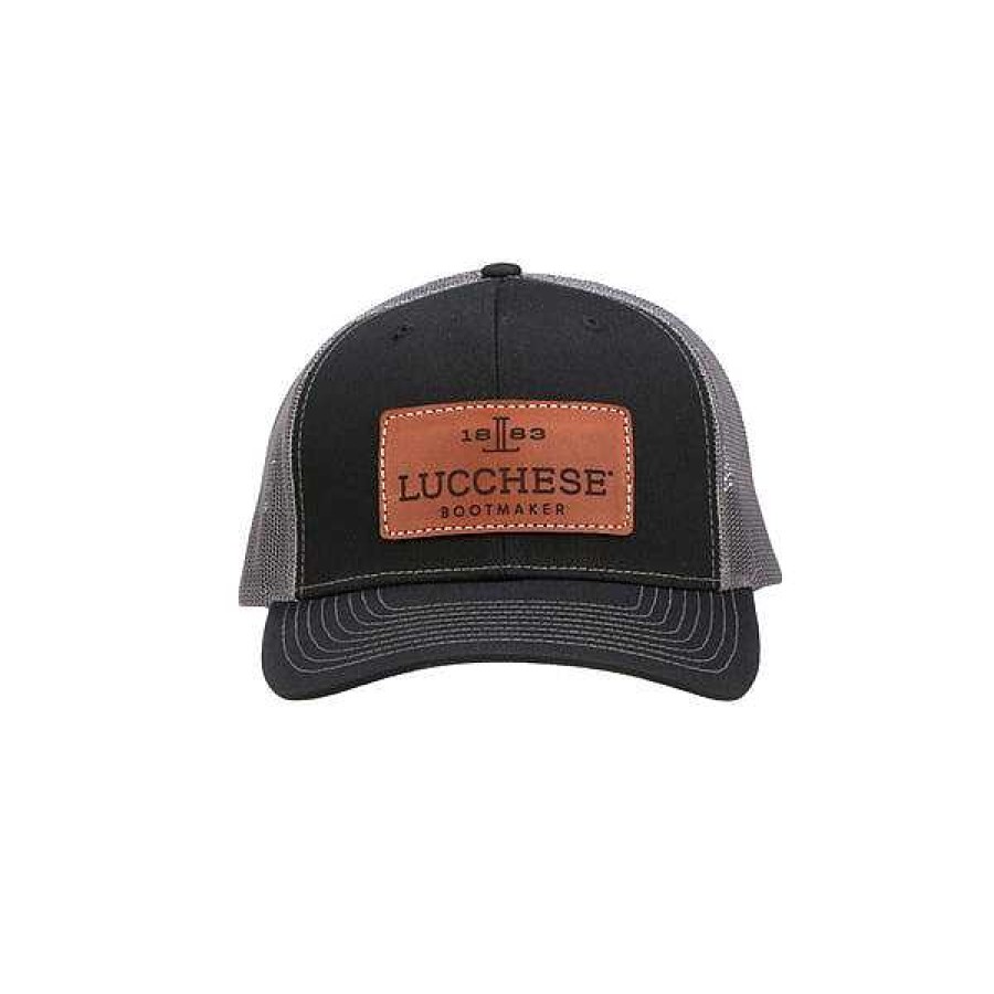 Women Lucchese | Leather Patch Cap