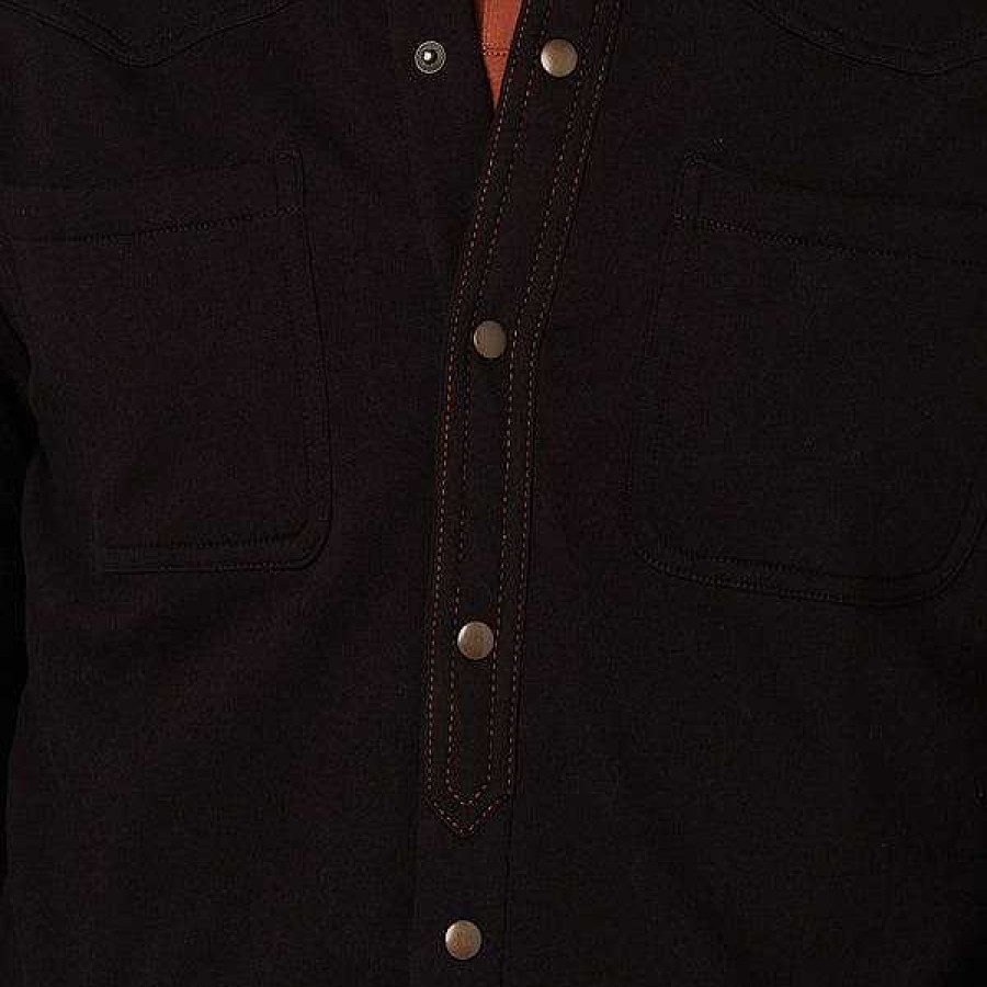 Men Lucchese | Heavy Fleece Shirt Jacket