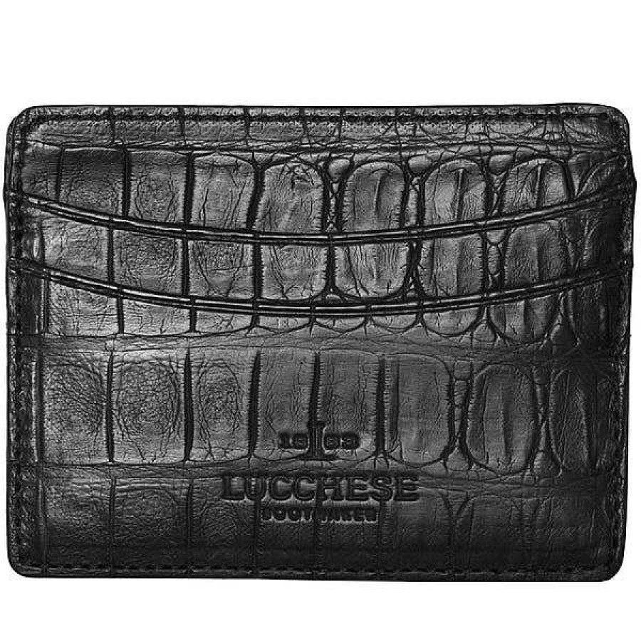 Men Lucchese | Credit Card Case Crocodile