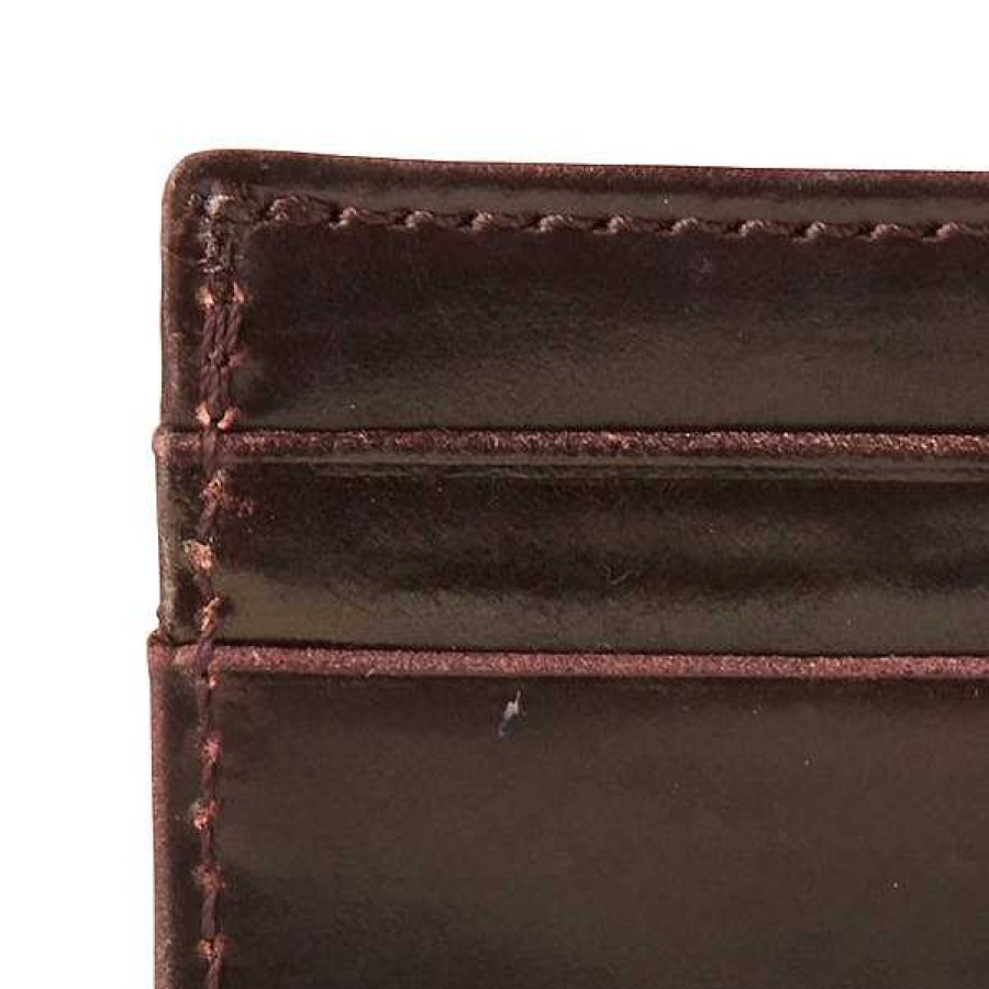 Men Lucchese | Flat Card Case - Cordovan