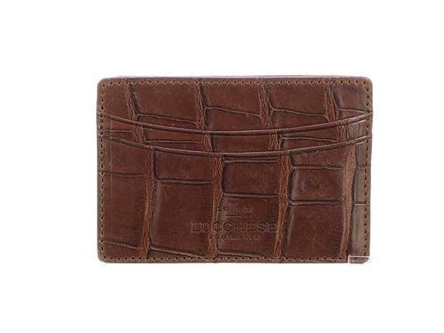 Men Lucchese | Credit Card Case Crocodile