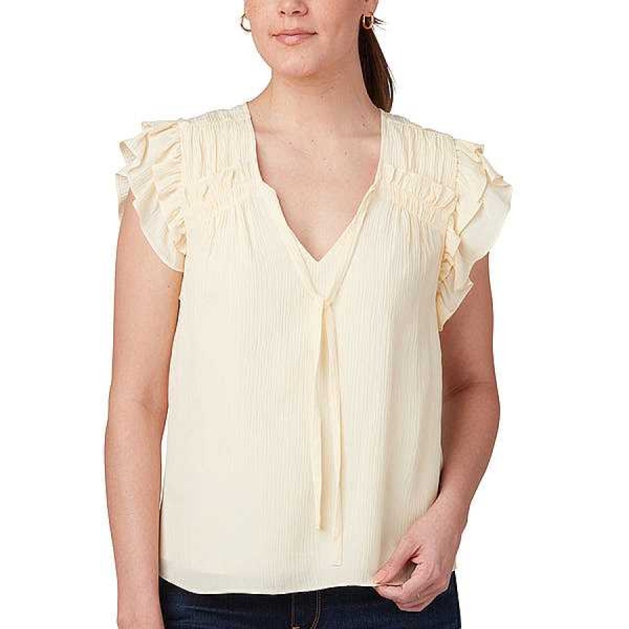 Women Lucchese | Phoebe Ruffle Blouse