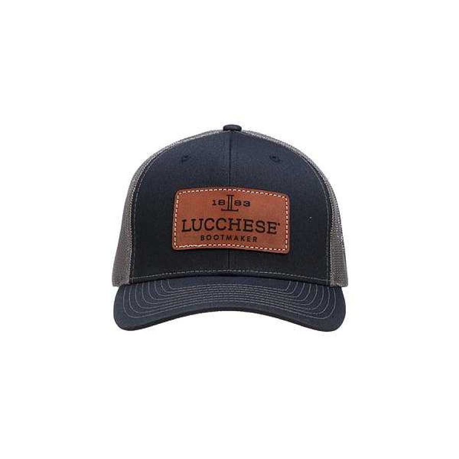 Women Lucchese | Leather Patch Cap