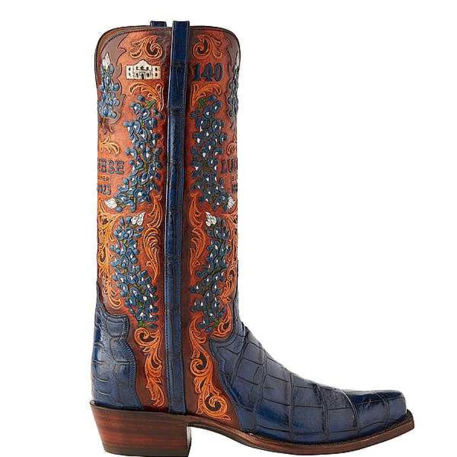 Men Lucchese | Men'S Bluebonnet 140Th Anniversary Boot