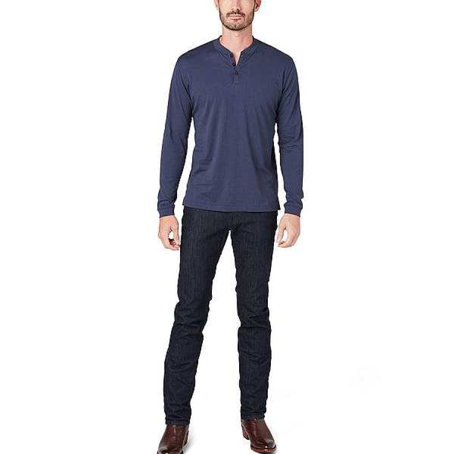 Men Lucchese | Lucchese Pima Cotton Henley